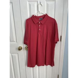 Charles Tyrwhitt Mens 3XL Short Sleeve‎ Cotton Pink Polo Shirt